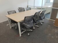 Bàn họp chân sắt thanh lý bốn chân độc lập – QP 21