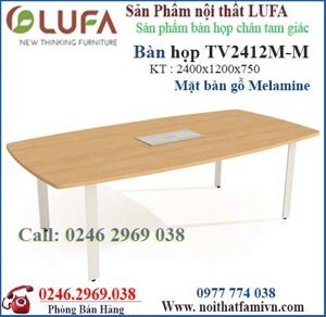 Bàn họp chân sắt TV2412M-M