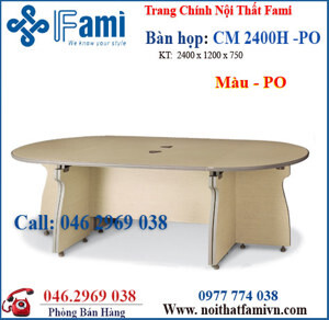 Bàn họp oval CM2400H
