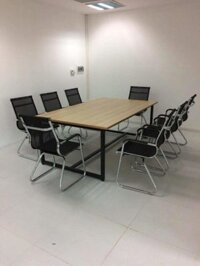 Bàn họp thanh lý chân sắt mặt gỗ công nghiệp – VN 03