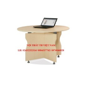 Bàn họp tròn chân gỗ Nội Thất 190 BH10-CG