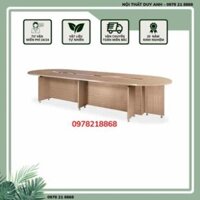 Bàn họp văn phòng chân gỗ DUYANH Sofa NT 190 BH38-CG 380 x 140 x 75 cm