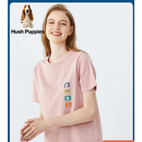 Bán Hush Puppies Hush Puppies Quần Áo Nữ Mùa Hè 2021 Mới Viền Cổ Tròn Ngắn Tay Áo Thun|Hp-21149d