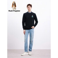 Bán Hush Puppies Hush Puppies Nam Cotton Dài Tay Áo Len Nam Áo Chui Đầu Hàng Đầu