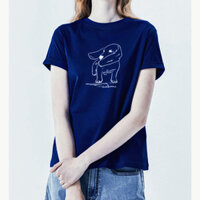 Bán Hush Puppies Nữ Mùa Hè Mới Cotton Còng Uốn Áo Thun Tay Ngắn | Hd-21311d