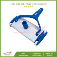 Bàn hút vệ sinh bể bơi bằng nhôm (45CM) 4 bánh kèm cọ dưới đế - Bộ thiết bị vệ sinh bể bơi gia đình, kinh doanh