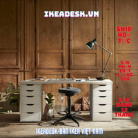 Bàn IKEA 2 Tủ 10 Ngăn Kéo  IKEADESK.VN (Ship Hỏa Tốc Kv Hà Nội)