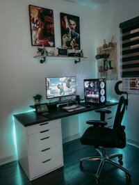 Bàn IKEA gaming 2 hộc tủ dài 2m – rộng 60 -cao 75cm đủ màu