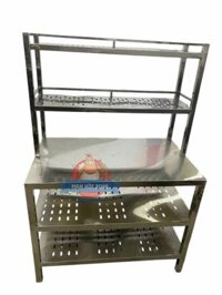 Bàn Inox 3 Tầng Kệ CNC168