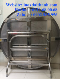 Bàn Inox Chân Xếp - Bàn Tròn Inox 304 Đường Kính 1.2 mét (1m2), 1.3m (1m3), 1.4m (1m4) , 1.5m (1m5), 1.6m (1m6)