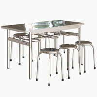 Bàn Inox Công Nghiệp Có Móc Treo