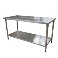 Bàn Inox Công Nghiệp Thực Phẩm 2 Tầng