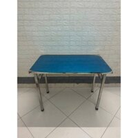Bàn inox gấp gọn chân vuông dày dặn chắc chắn