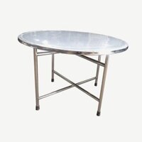Bàn inox tròn 1m2 chân rời - B32