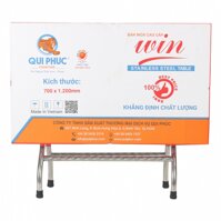 Bàn inox WIN 700×1200 Qui Phúc
