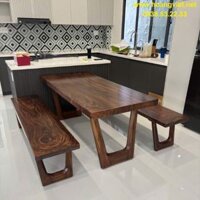 Bàn k3 gỗ me tây đẹp 80x7x175cm