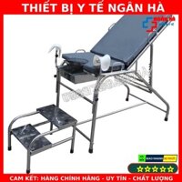 Bàn Khám Phụ Khoa, Bàn Sản Inox Kèm Đệm Và Bục