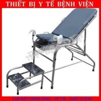 Bàn Khám Phụ Khoa Inox Kèm Đệm Và Bục, Hàng Loại 1 Chắc Chắn  - TBYT BỆNH VIỆN