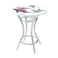 Bàn kiếng 6 tấc chân Hòa Phát inox