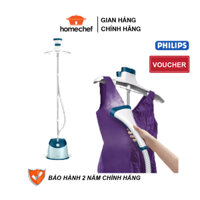 Bàn là cây hơi nước Philips 1600W GC518, 5 tốc độ, dung tích 1600ml, kẹp ly tích hợp đầu chải, an toàn, bảo hành 2 năm