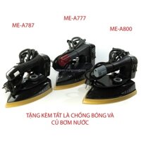 bàn là hơi nước , bàn ủi dùng củ bơm công nghiệp (ME777 , ME787 , MN800)công suất 1350W-1500W ( tặng tất là )