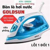 Bàn là hơi nước cầm tay, bàn ủi hơi nước Goldsun, bàn là khô là siêu phẳng - Bảo hành 12 tháng, lỗi 1 đổi 1 - ATN GREEN