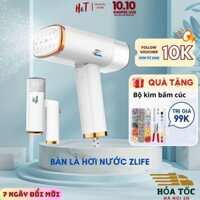 Bàn là hơi nước cầm tay cao cấp, bàn ủi hơi nước mini gấp gọn du lịch công suất 1000W làm nóng nhanh, là thắng quần áo