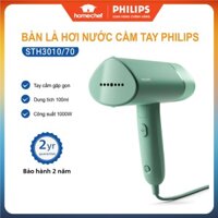 Bàn là hơi nước cầm tay du lịch Philips STH3010, công suất 1000W, ủi nhanh, bảo hành 2 năm | Hàng chính hãng