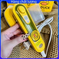 Bàn là hơi nước cầm tay hình vịt vàng - Máy ủi quần áo mini kiểu mới tiện lợi