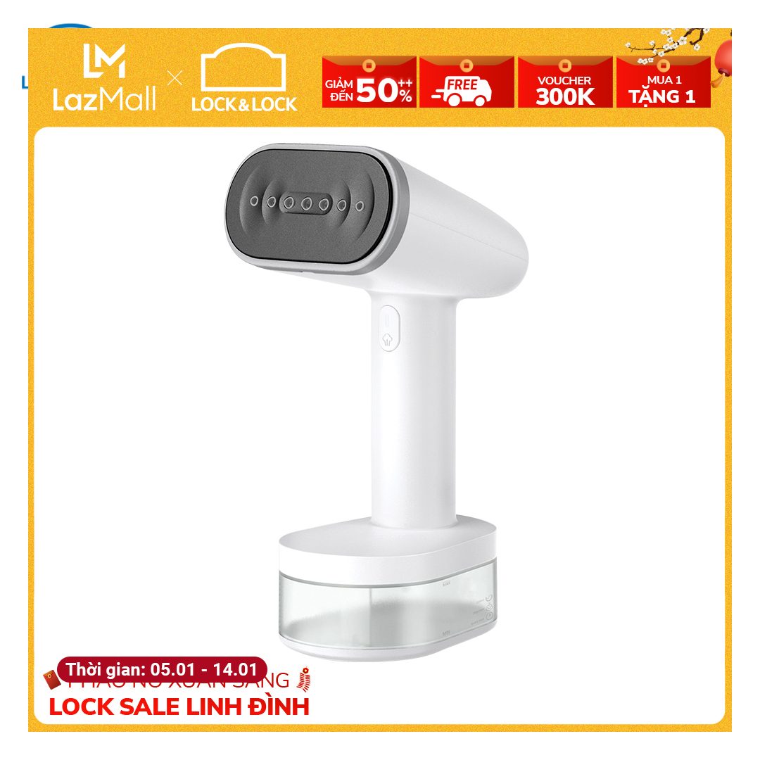 Bàn là hơi nước cầm tay Locknlock ENI223WHT