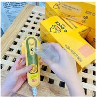 Bàn Là Hơi Nước Cầm Tay Mini, Bàn Ủi Hơi Nước Vịt Vàng Dung Tích 60ML Cao Cấp