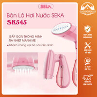 Bàn Là Hơi Nước Gấp Gọn 𝐒𝐄𝐊𝐀 SK545 Công Suất 1500W, Bàn Ủi Mini Tiện Lợi Dễ Dàng Mang Đi