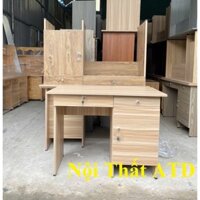 Bàn làm việc 1m 1m2 phủ melamine, bàn làm việc văn phòng cao cấp, chống trày chống thấm ship nhanh.