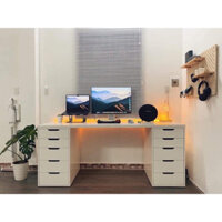 Bàn làm việc 2 hộc tủ ikea ( miễn ship lắp đặt 7km hà nội )