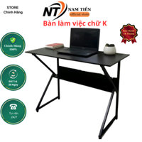 Bàn làm việc - bàn Chữ K, học tập, Gaming, Chân sắt sơn tĩnh điện, Mặt gổ MDF chống nước cao cấp