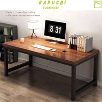 Bàn làm việc bàn gaming 1m6 mặt gỗ MDF dày 30mm chân sắt hộp 40x40 chịu lực cao KAPUCHI - KM166