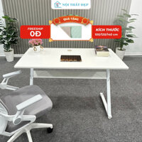 Bàn Làm Việc, Bàn Gaming chữ Z 1m, 1m2 Mặt Gỗ MDF Dày 1.5Cm, Chân Sắt Hộp 2x4 Sơn Tĩnh Điện Chống Gỉ