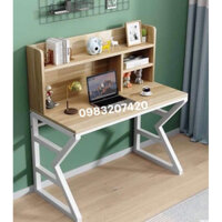 BÀN LÀM VIỆC BÀN HỌC CHÂN SẮT TO CHẮC  CHẮN  KÈM KỆ SÁCH(hình thật ).