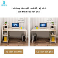 Bàn làm việc, bàn học có kệ sách Nội Thất 5C BH-073 hiện đại, khung sắt hộp 25x25mm sơn tĩnh điện, mặt gỗ MDF dày 15mm