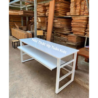 BÀN LÀM VIỆC BÀN HỌC CÓ NGĂN KÉO TRƯỢT BỎ ĐÀN CHÂN SẮT TO (hình thật )