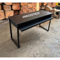 BÀN LÀM VIỆC BÀN  HỌC CÓ NGĂN HỘC BỎ ĐÀN FULL ĐEN D1M4(hình thật ).