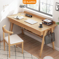 Bàn làm việc, bàn học đa năng có ngăn kéo sắp xếp gọn gàng decor góc học tập ILUMIA - GP376