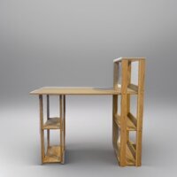 Bàn làm việc , bàn học dáng chữ L, Bàn học tập kèm giá để sách tiện lợi. Kích thước: 100 x 40 x 100