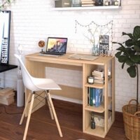 Bàn Làm Việc - Bàn Học Gỗ MDF Kèm Kệ Sách Tiện Lợi Lắp Ráp Dễ Dàng