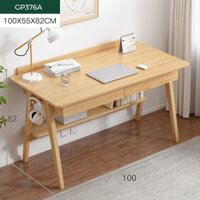 Bàn làm việc, bàn học IGA thiết kế đa năng có ngăn kéo sắp xếp gọn gàng decor phòng- GP376