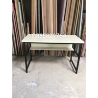 bàn làm việc bàn học sinh gỗ MDF giá tại xưởng bo góc