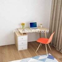 Bàn làm việc, bàn văn phòng, bàn học sinh, bàn chân gỗ  tối giản ván An Cường phủ melamine BS93