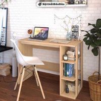 Bàn Làm Việc Bằng Gỗ Bàn Học Lắp ghép Có Kệ Đa Tầng Đa Năng Tiện Lợi