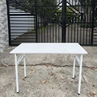 Bàn Làm Việc Chân Gấp Khung Trắng - BLV8