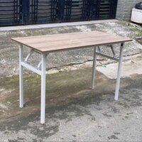 Bàn làm việc chân gấp - Khung Trắng